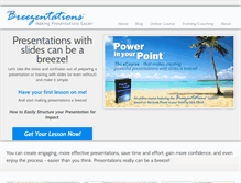 Tablet Screenshot of breezentations.com